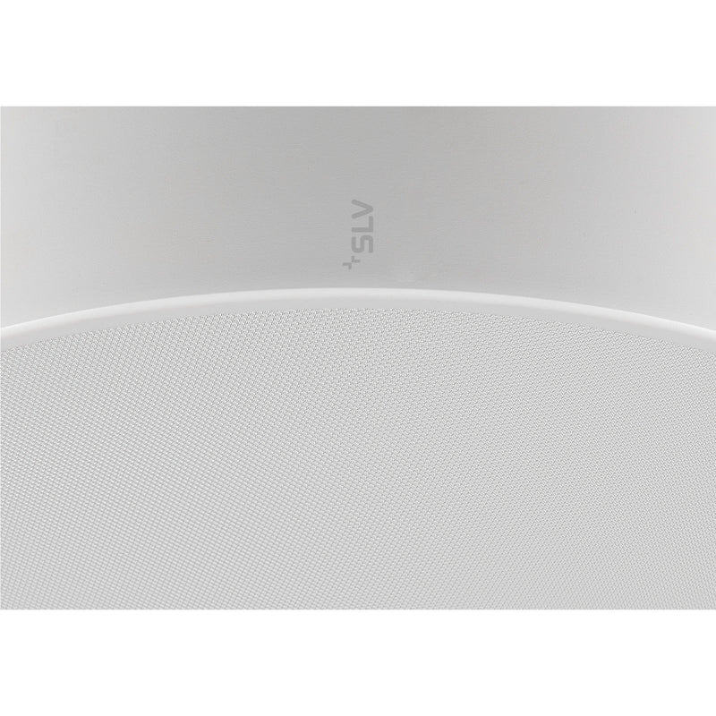 View from the right side product picture of SLV MEDO® PRO 40, wall- and ceiling-mounted light, round, 3000/4000K, 19W, DALI, Touch, 80°, UGR<19, white