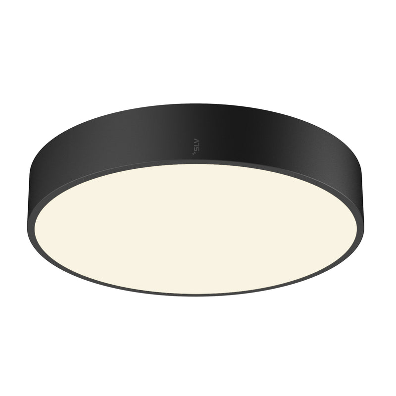 Back view product picture of SLV MEDO® PRO 40, wall- and ceiling-mounted light, round, 3000/4000K, 19W, trailing-edge phase, 110°, black