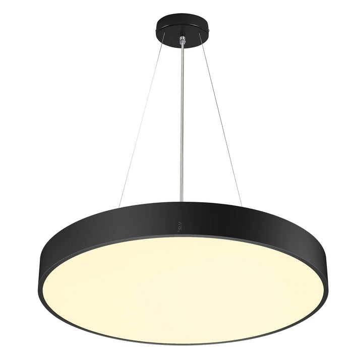 Detailed view product picture of SLV MEDO® PRO 60, wall- and ceiling-mounted light, round, 3000/4000K, 39W, DALI, Touch, 80°, UGR<19, black