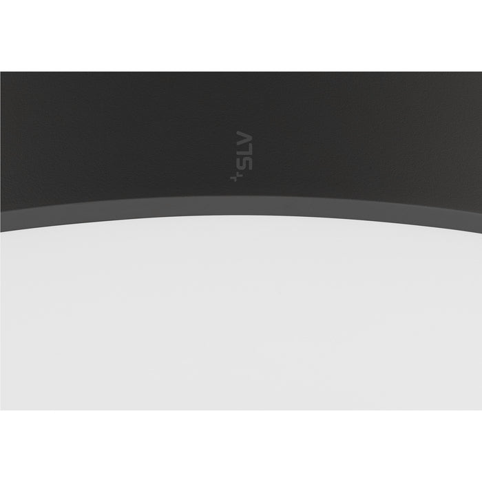 View from the right side product picture of SLV MEDO® PRO 60, wall- and ceiling-mounted light, round, 3000/4000K, 39W, DALI, Touch, 110°, black