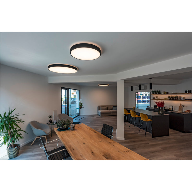 Ambient picture of SLV MEDO® PRO 90, ceiling-mounted light, round, 3000/4000K, 74W, trailing-edge phase, 80°, UGR<19, black