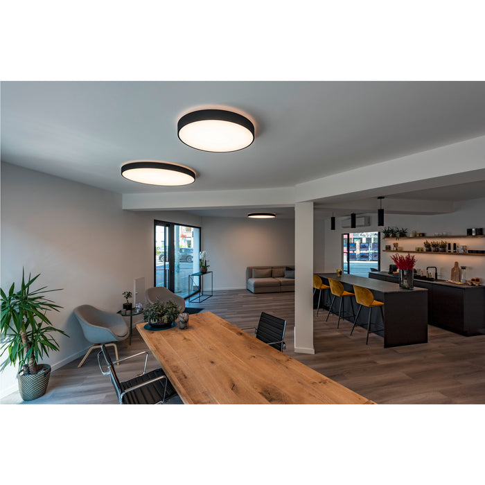 Ambient picture of SLV MEDO® PRO 90, ceiling-mounted light, round, 3000/4000K, 74W, trailing-edge phase, 80°, UGR<19, black