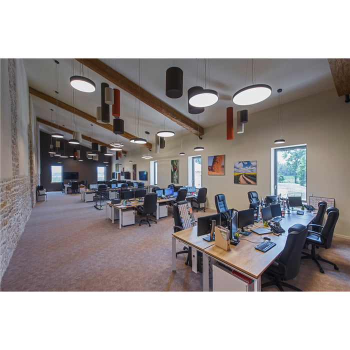 Similar figure of SLV MEDO® PRO 60, wall- and ceiling-mounted light, round, 3000/4000K, 39W, DALI, Touch, 80°, UGR<19, black