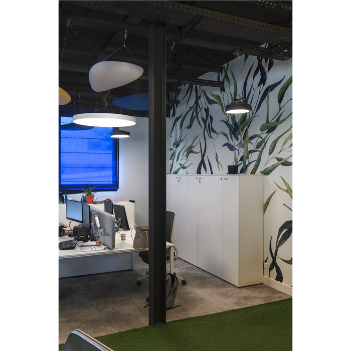 Ambient picture of SLV MEDO® PRO 90, ceiling-mounted light, round, 3000/4000K, 75W, DALI, Touch, 80°, UGR<19, white