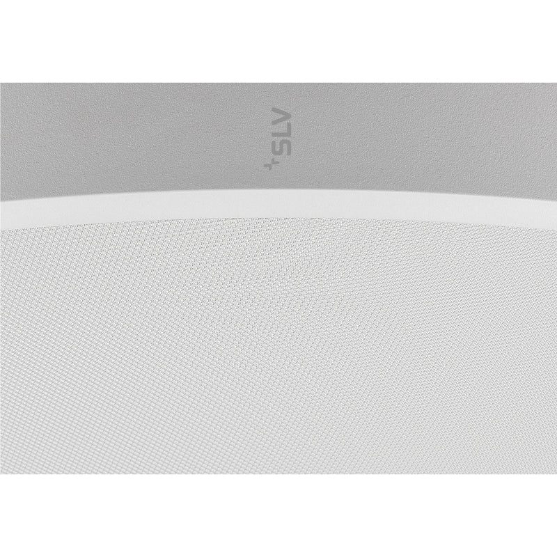View from the right side product picture of SLV MEDO® PRO 90, ceiling-mounted light, round, 3000/4000K, 75W, DALI, Touch, 80°, UGR<19, white