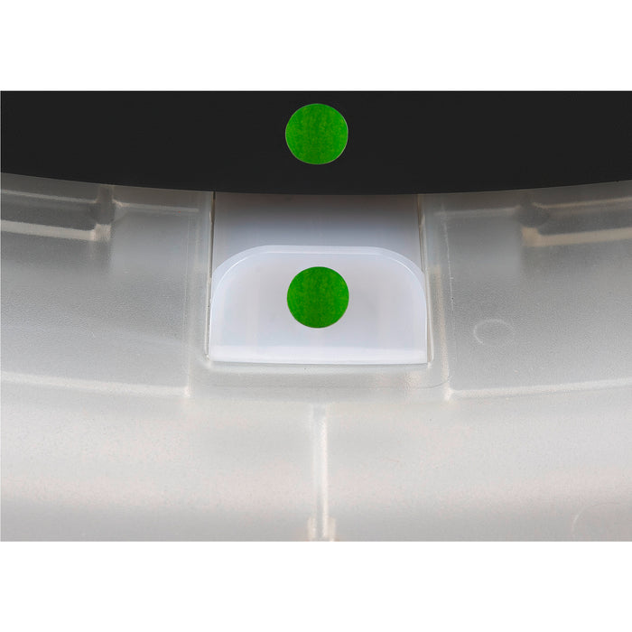 View from the left side product picture of SLV MEDO® PRO 90, ceiling-mounted light, round, 3000/4000K, 75W, DALI, Touch, 110°, black