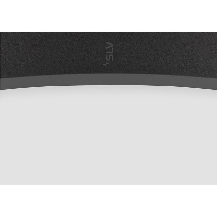 View from the right side product picture of SLV MEDO® PRO 90, ceiling-mounted light, round, 3000/4000K, 75W, DALI, Touch, 110°, black