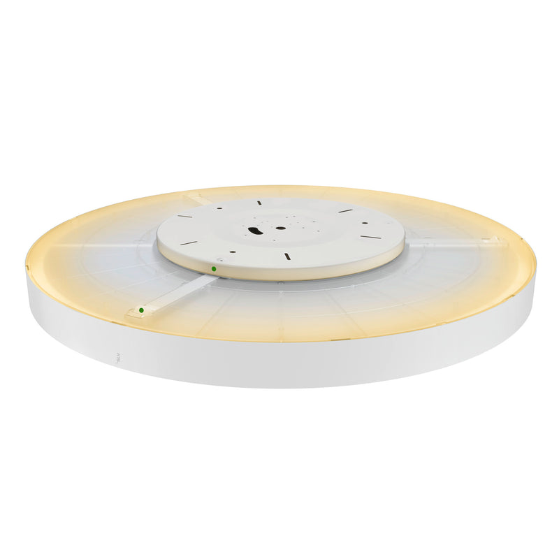 Back view product picture of SLV MEDO® PRO 90, ceiling-mounted light, round, 3000/4000K, 75W, DALI, Touch, 110°, white