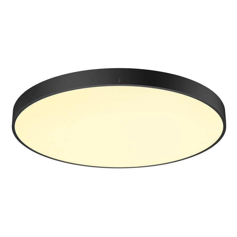 SLV MEDO® PRO 90, ceiling-mounted light, round, 3000/4000K, 74W, trailing-edge phase, 80°, UGR<19, black
