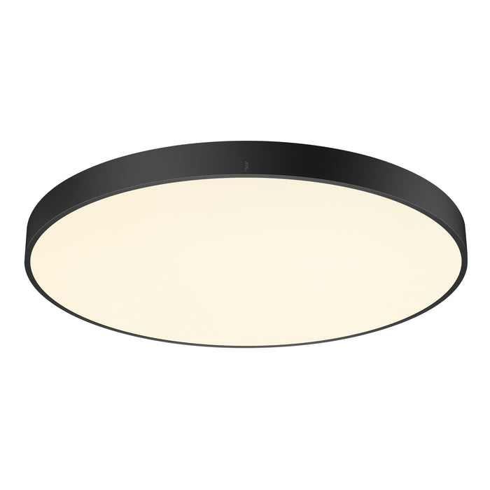 Bottom view product picture of SLV MEDO® PRO 90, ceiling-mounted light, round, 3000/4000K, 74W, trailing-edge phase, 80°, UGR<19, black
