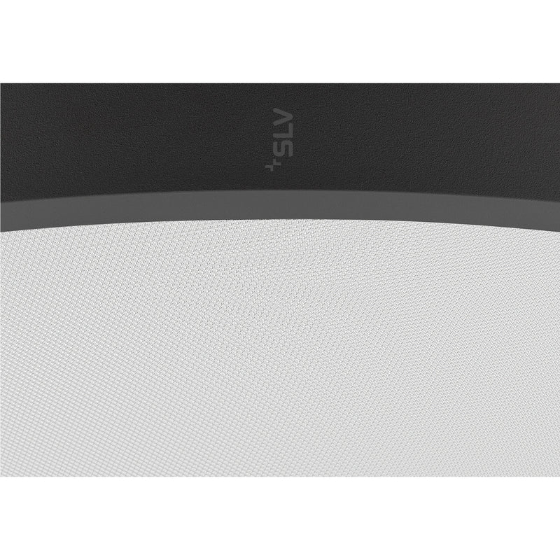 View from the left side product picture of SLV MEDO® PRO 90, ceiling-mounted light, round, 3000/4000K, 74W, trailing-edge phase, 80°, UGR<19, black