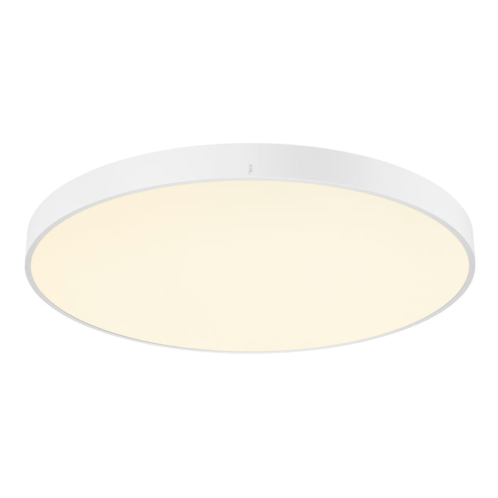 Bottom view product picture of SLV MEDO® PRO 90, ceiling-mounted light, round, 3000/4000K, 74W, trailing-edge phase, 80°, UGR<19, white