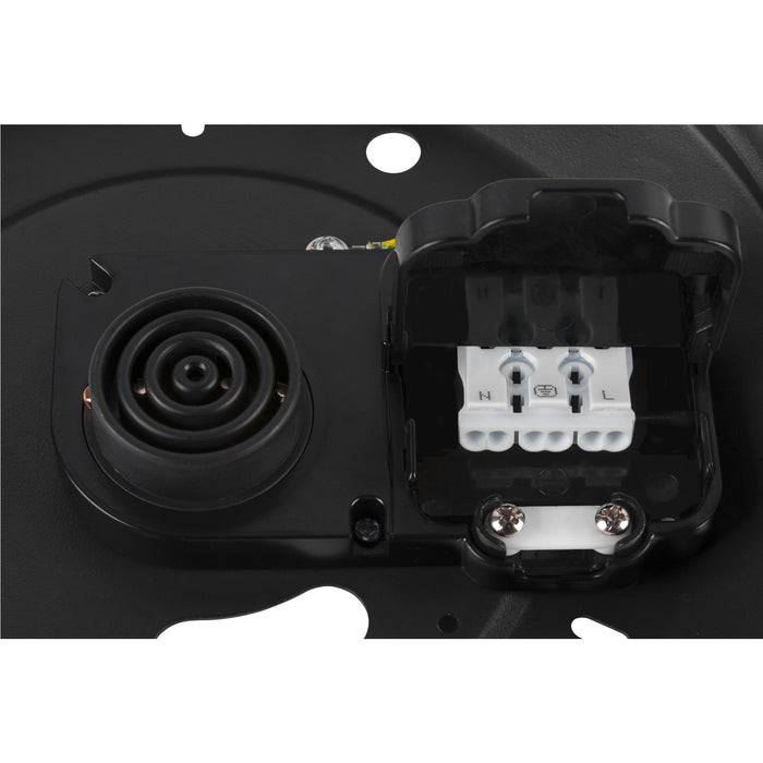 Sloping product picture of SLV MEDO® PRO 90, ceiling-mounted light, round, 3000/4000K, 74W, trailing-edge phase, 110°, black