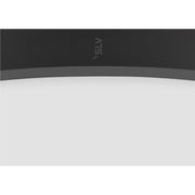 View from the right side product picture of SLV MEDO® PRO 90, ceiling-mounted light, round, 3000/4000K, 74W, trailing-edge phase, 110°, black