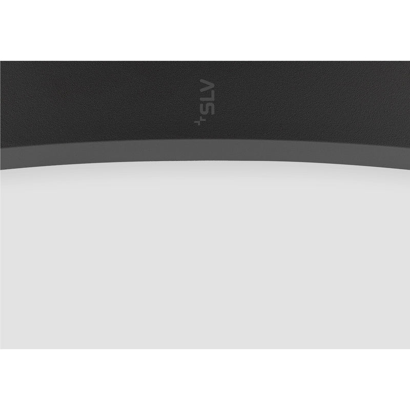 View from the right side product picture of SLV MEDO® PRO 90, ceiling-mounted light, round, 3000/4000K, 74W, trailing-edge phase, 110°, black