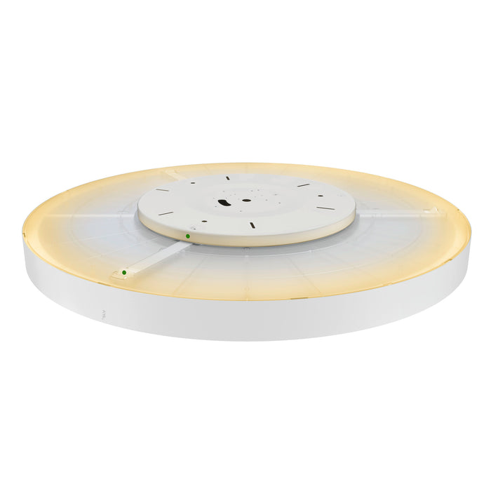 Back view product picture of SLV MEDO® PRO 90, ceiling-mounted light, round, 3000/4000K, 74W, trailing-edge phase, 110°, white