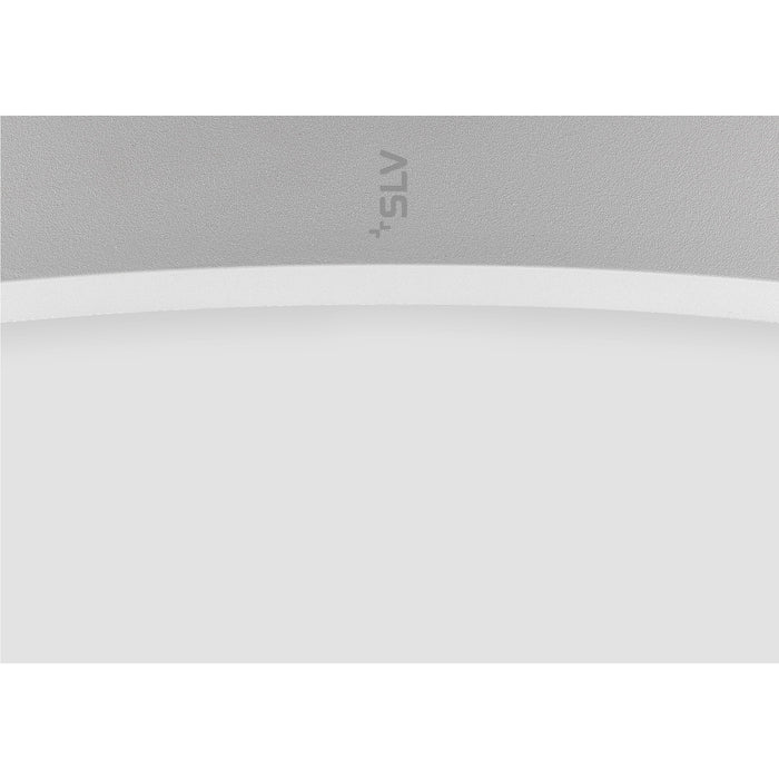 View from the right side product picture of SLV MEDO® PRO 90, ceiling-mounted light, round, 3000/4000K, 74W, trailing-edge phase, 110°, white