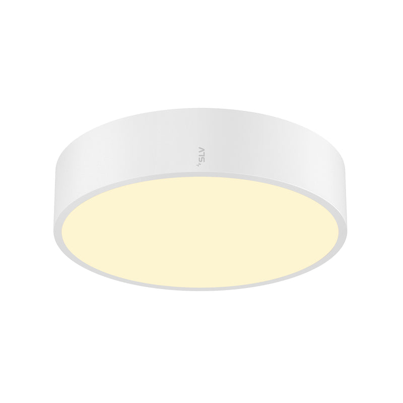SLV MEDO® 30, wall- and ceiling-mounted light, round, 2700/3000/4000K, 12W, trailing-edge phase, 110°, white