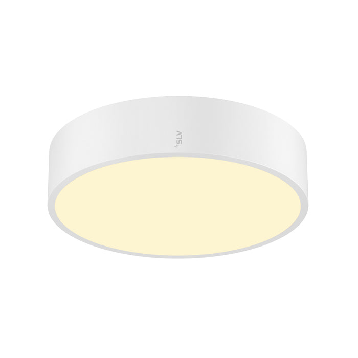 SLV MEDO® 30, wall- and ceiling-mounted light, round, 2700/3000/4000K, 12W, trailing-edge phase, 110°, white