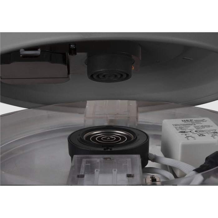 View from the left side product picture of SLV MEDO® 30, wall- and ceiling-mounted light, round, 2700/3000/4000K, 12W, trailing-edge phase, 110°, grey