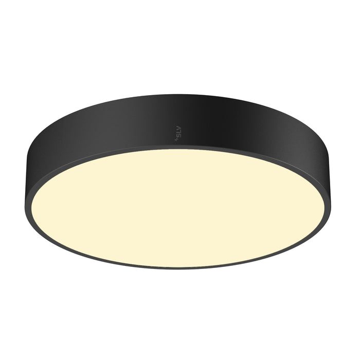 SLV MEDO® 40, wall- and ceiling-mounted light, round, 2700/3000/4000K, 20W, trailing-edge phase, 110°, black