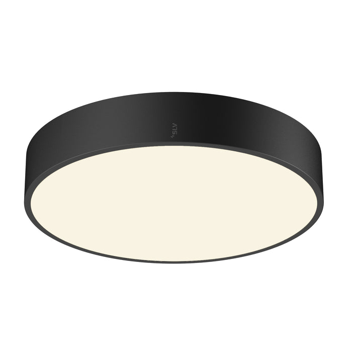 Bottom view product picture of SLV MEDO® 40, wall- and ceiling-mounted light, round, 2700/3000/4000K, 20W, trailing-edge phase, 110°, black