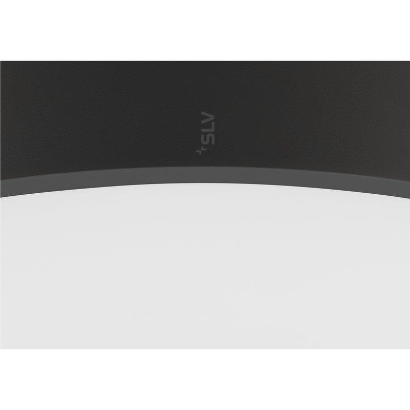 Top view product picture of SLV MEDO® 60, wall- and ceiling-mounted light, round, 2700/3000/4000K, 39W, trailing-edge phase, 110°, black
