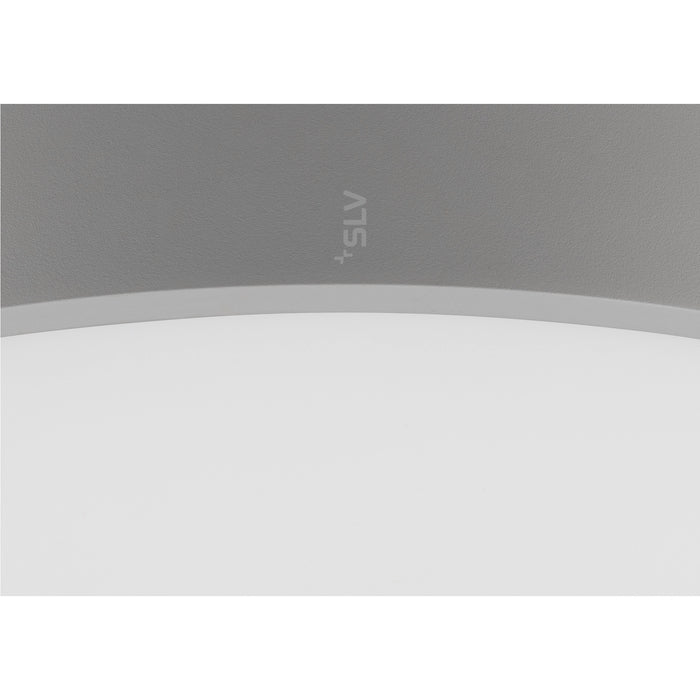 Back view product picture of SLV MEDO® 60, wall- and ceiling-mounted light, round, 2700/3000/4000K, 39W, trailing-edge phase, 110°, grey