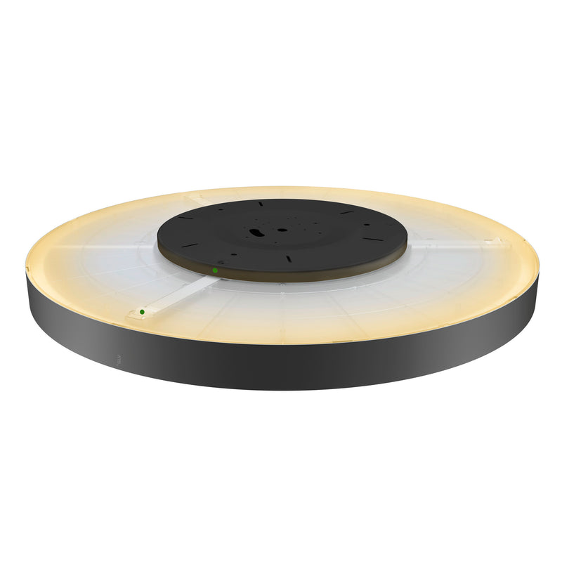 Bottom view product picture of SLV MEDO® 90, ceiling-mounted light, round, 2700/3000/4000K, 79W, trailing-edge phase, 110°, black