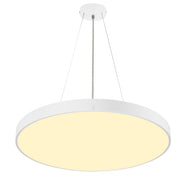 View from the right side product picture of SLV MEDO® 90, ceiling-mounted light, round, 2700/3000/4000K, 79W, trailing-edge phase, 110°, white