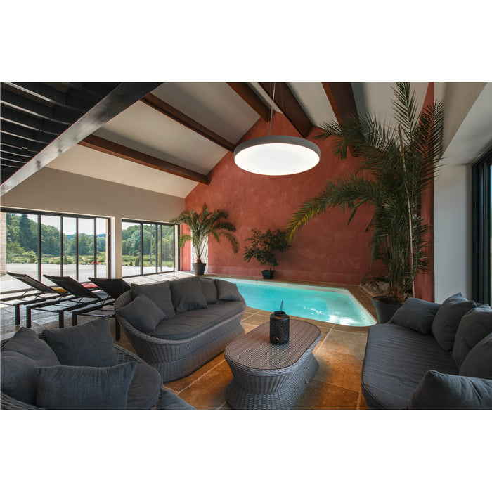 Ambient picture of SLV MEDO® 90, ceiling-mounted light, round, 2700/3000/4000K, 79W, trailing-edge phase, 110°, grey