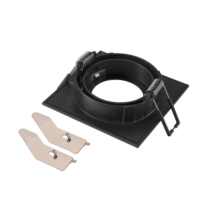 Back view product picture of SLV NEW TRIA® 68, ceiling installation ring, L: 8.2 W: 8.2 H: 2.6 cm, IP 20, black