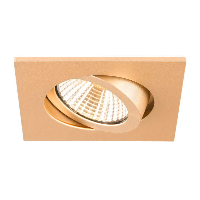 Bottom view product picture of SLV NEW TRIA® 68, ceiling installation ring, L: 8.2 W: 8.2 H: 2.6 cm, IP 20, rose gold