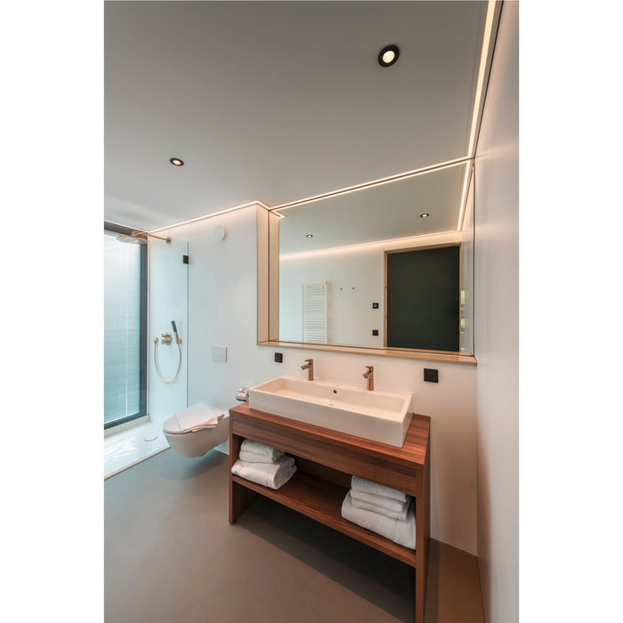 Ambient picture of SLV NEW TRIA® 68, ceiling installation ring, D: 8.2 H: 2.6 cm, IP 20, black