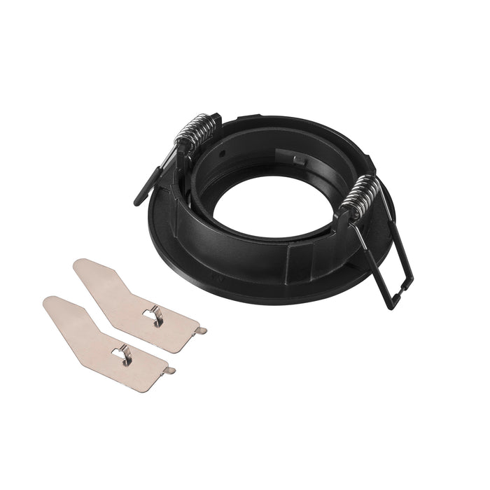 Back view product picture of SLV NEW TRIA® 68, ceiling installation ring, D: 8.2 H: 2.6 cm, IP 20, black
