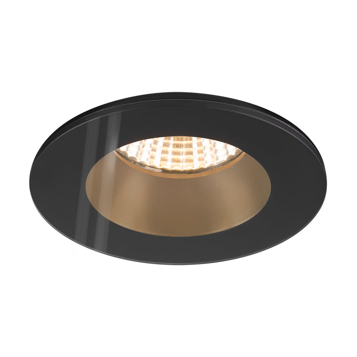 Bottom view product picture of SLV NEW TRIA® 68, ceiling installation ring, D: 8.3 H: 3.55 cm, IP 65, incl. glass, black