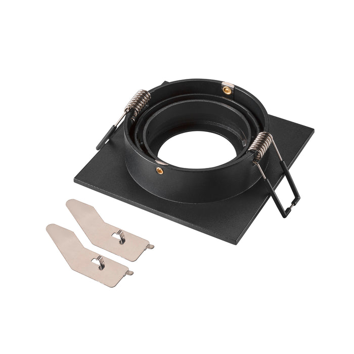 Back view product picture of SLV NEW TRIA® 75, ceiling installation ring, L: 9 W: 9 H: 2.6 cm, IP 20, black