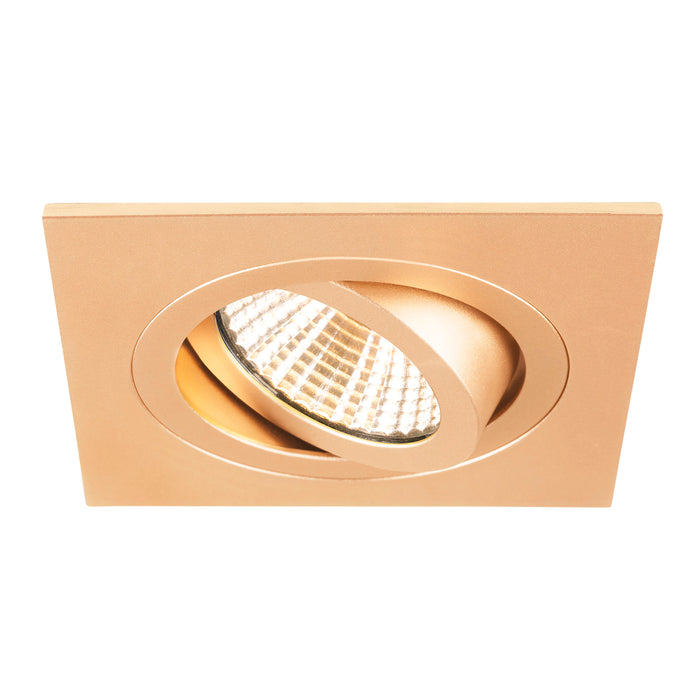Bottom view product picture of SLV NEW TRIA® 75, ceiling installation ring, L: 9 W: 9 H: 2.6 cm, IP 20, rose gold
