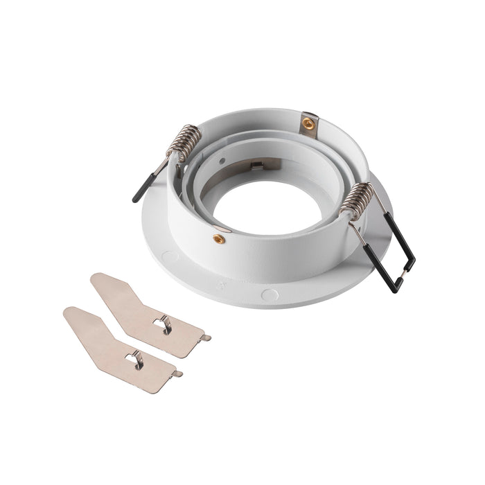 Back view product picture of SLV NEW TRIA® 75, ceiling installation ring, D: 9.3 H: 2.6 cm, IP 20, white