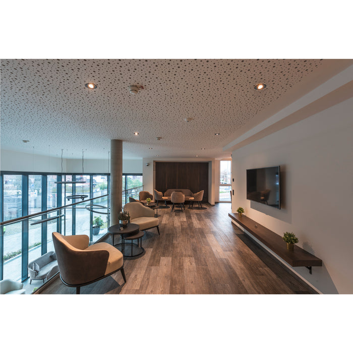 Ambient picture of SLV NEW TRIA® 75, ceiling installation ring, D: 9.3 H: 2.6 cm, IP 20, black