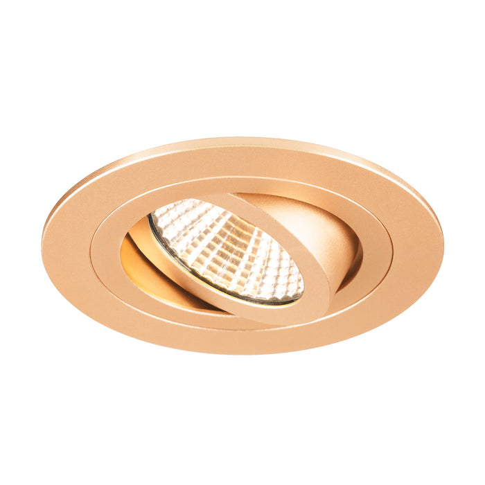 Bottom view product picture of SLV NEW TRIA® 75, ceiling installation ring, D: 9.3 H: 2.6 cm, IP 20, rose gold