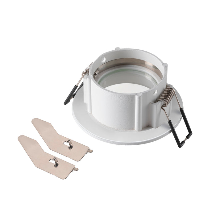 Back view product picture of SLV NEW TRIA® 68, ceiling installation ring, D: 8.2 H: 3.4 cm, IP 65, white