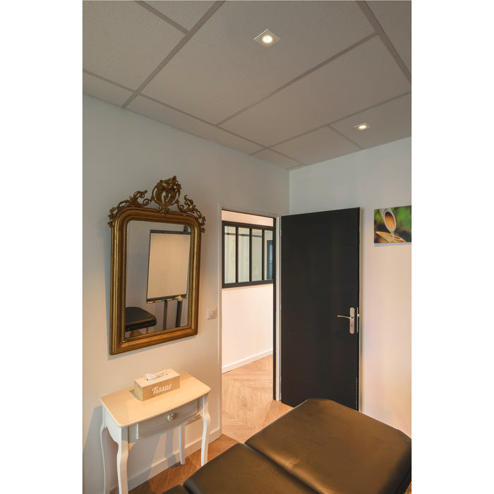 Ambient picture of SLV NEW TRIA® 75, ceiling installation ring, L: 9 W: 9 H: 2.6 cm, IP 20, white