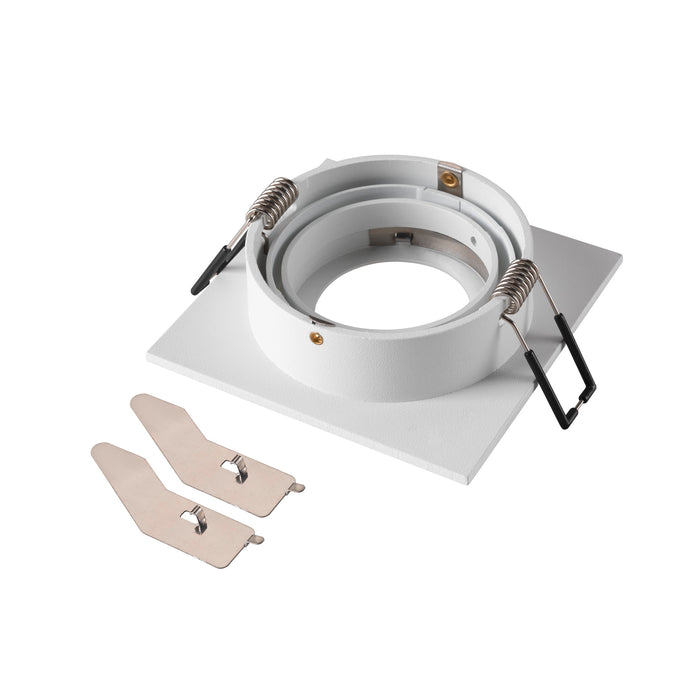 Back view product picture of SLV NEW TRIA® 75, ceiling installation ring, L: 9 W: 9 H: 2.6 cm, IP 20, white