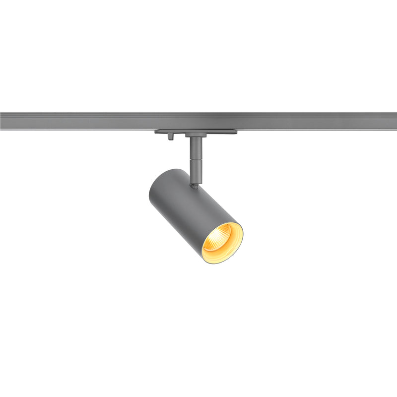 SLV Aluminium NOBLO® SPOT, 1~ spot, round, 2000-3000K, 8.4 W, dim-to-warm, trailing-edge phase, 36°, grey