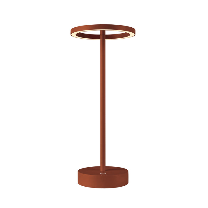 Bottom view product picture of SLV VINOLINA ONE, table lamp, battery, IP54, 2700K, TOUCH, rust