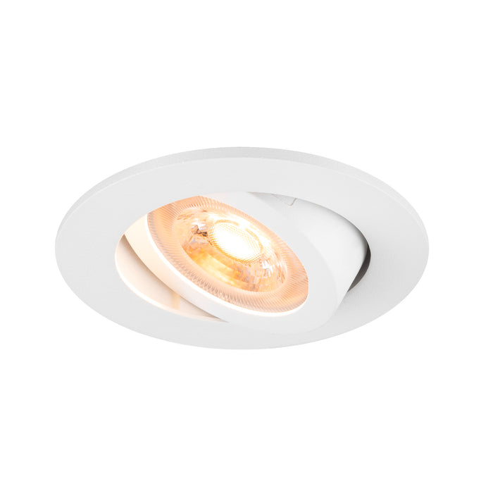 SLV Aluminium NEW TRIA® 68, recessed ceiling light, round, max. 10W GU10, white