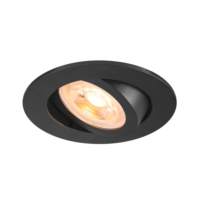 SLV Aluminium NEW TRIA® 68, recessed ceiling light, round, max. 10W GU10, black