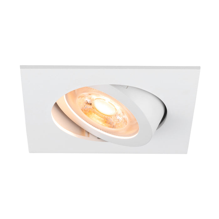 SLV Aluminium NEW TRIA® 68, recessed ceiling light, square, max. 10W GU10, white