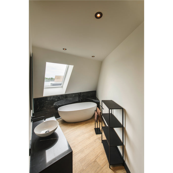 Ambient picture of SLV Aluminium NEW TRIA® 75, recessed ceiling light, round, max. 10W GU10, black